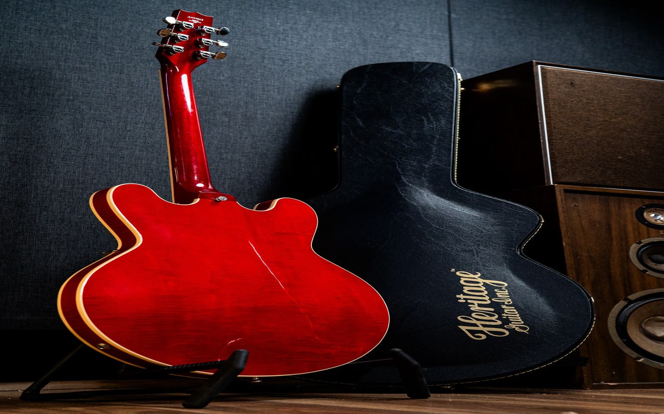 Heritage Guitars H-535 Semi-Hollow Electric Guitar w/Case - Trans Cherry