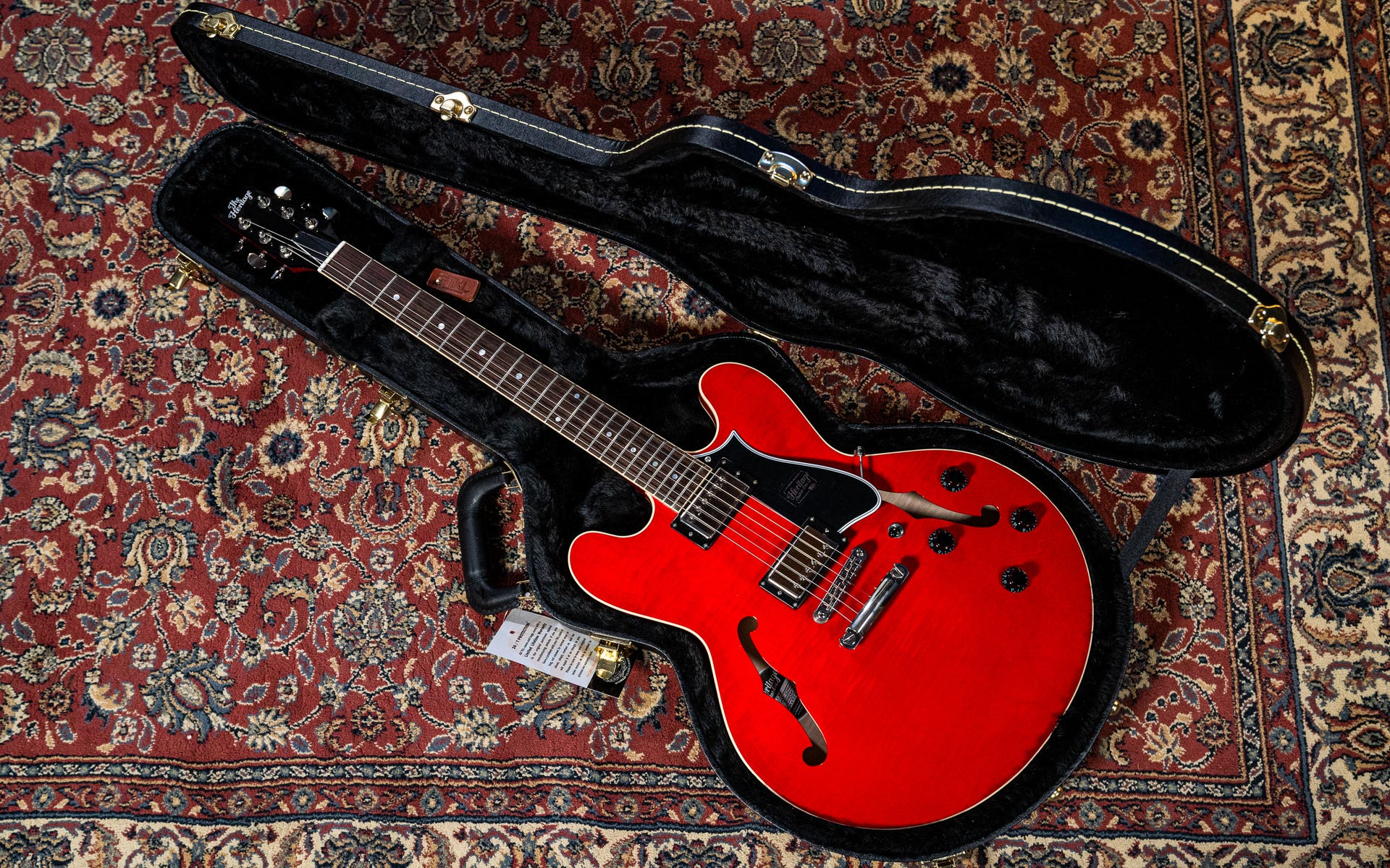 Heritage Guitars H-535 Semi-Hollow Electric Guitar w/Case - Trans Cherry