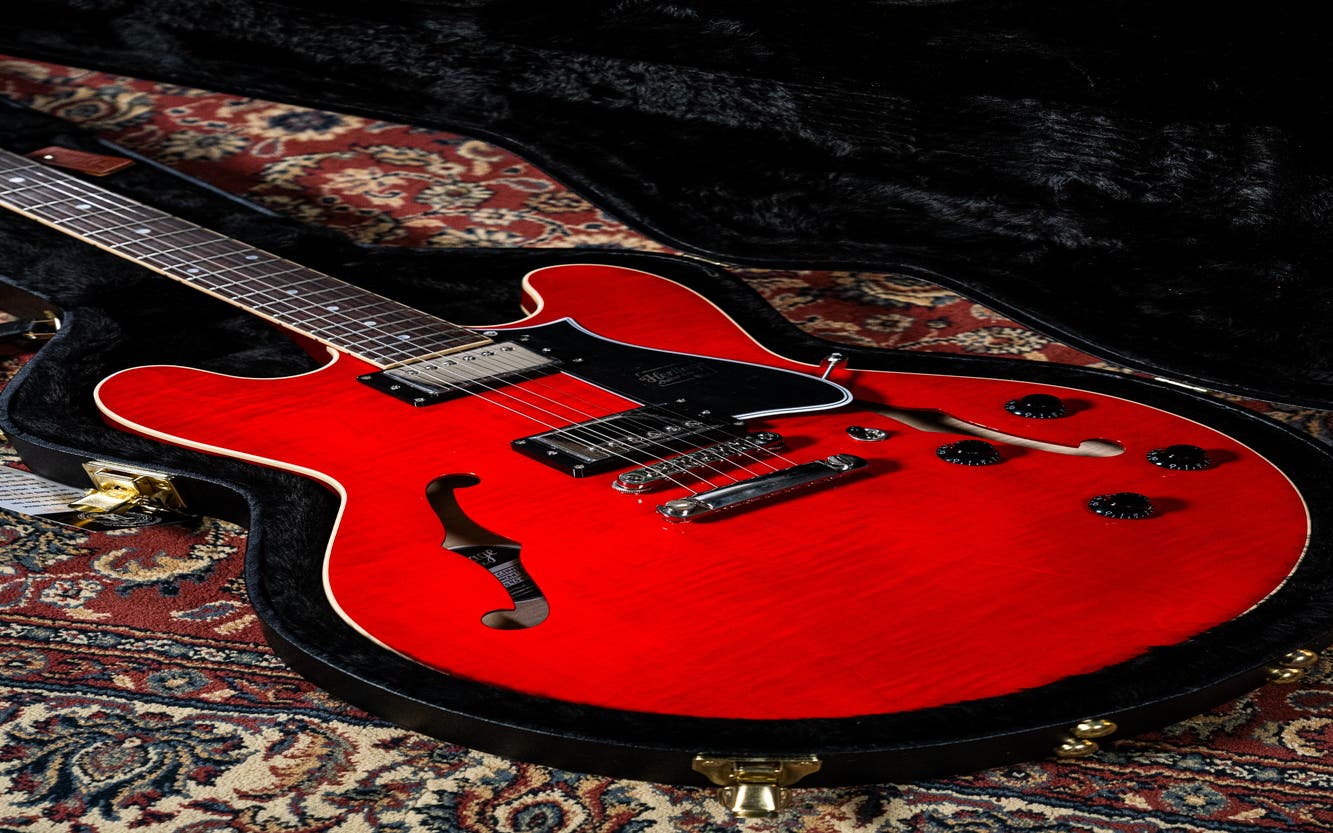 Heritage Guitars H-535 Semi-Hollow Electric Guitar w/Case - Trans Cherry
