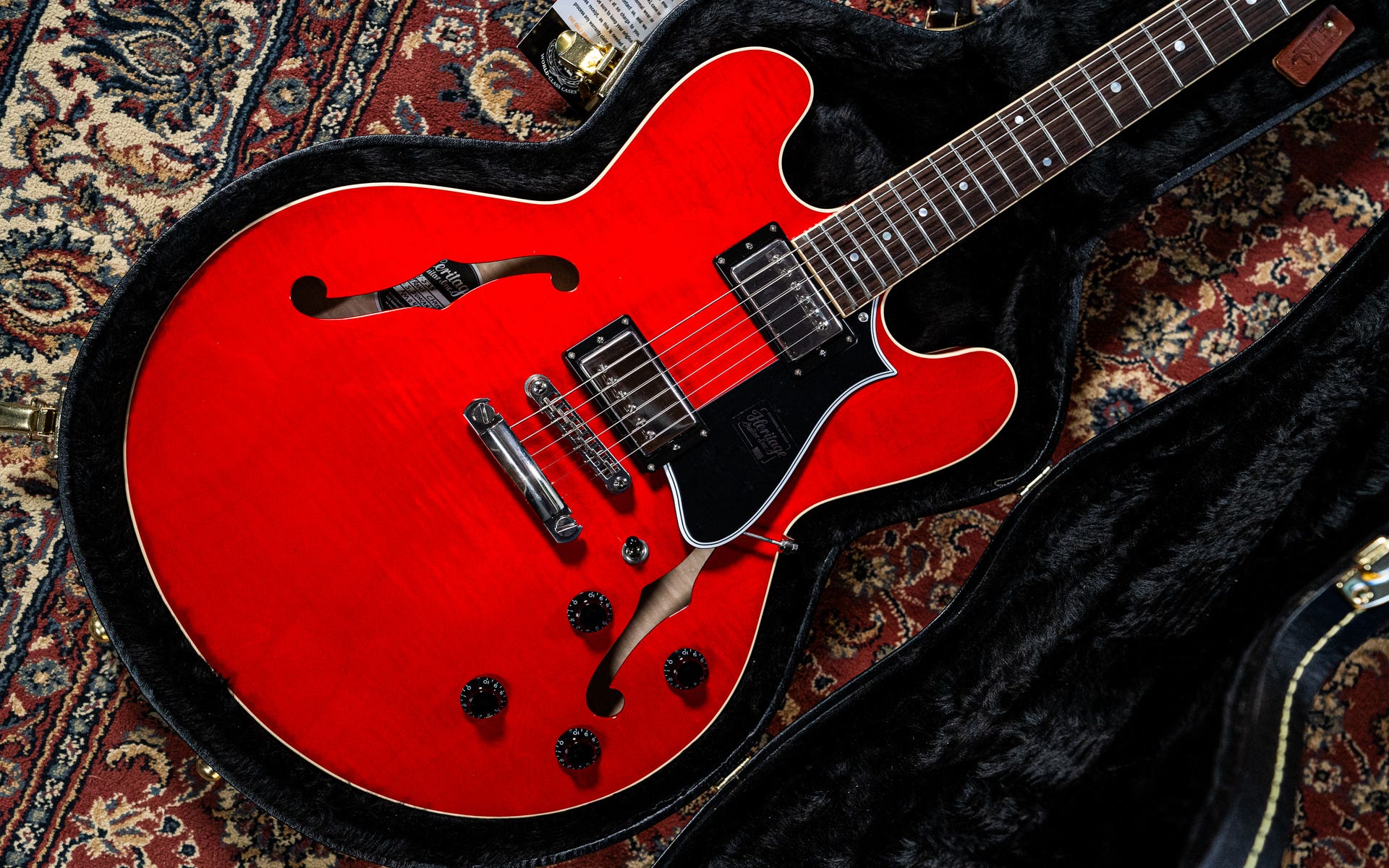 Heritage Guitars H-535 Semi-Hollow Electric Guitar w/Case - Trans Cherry