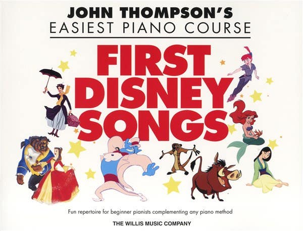 EASIEST PIANO COURSE FIRST DISNEY SONGS / THOMPSON (WILLIS MUSIC)