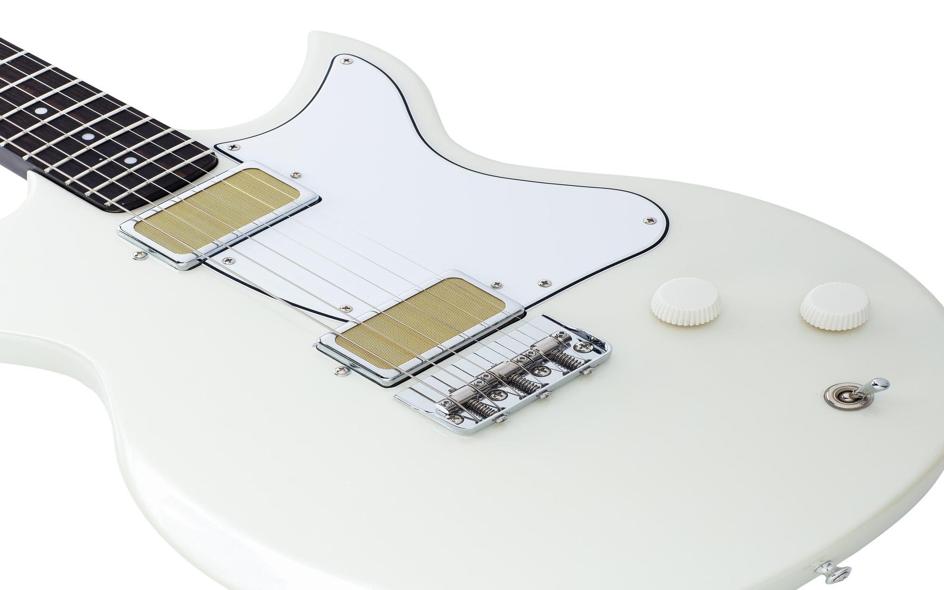 Harmony Rebel Electric Guitar w/MONO Bag - Pearl White