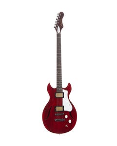 Harmony Standard Comet Electric Guitar W/MONO Vertigo Bag  - Transparent Red