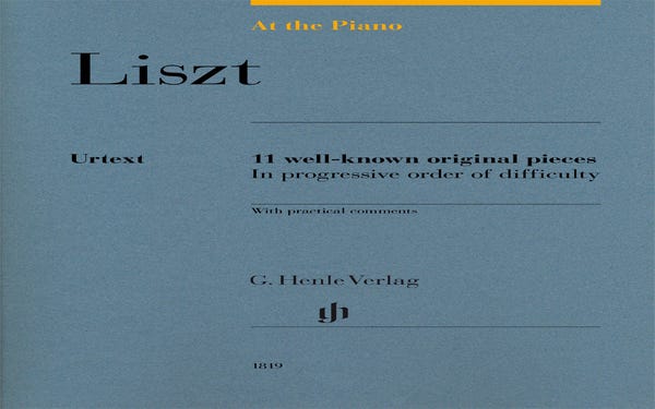 Liszt At The Piano - 11 Well-Known Original Piec