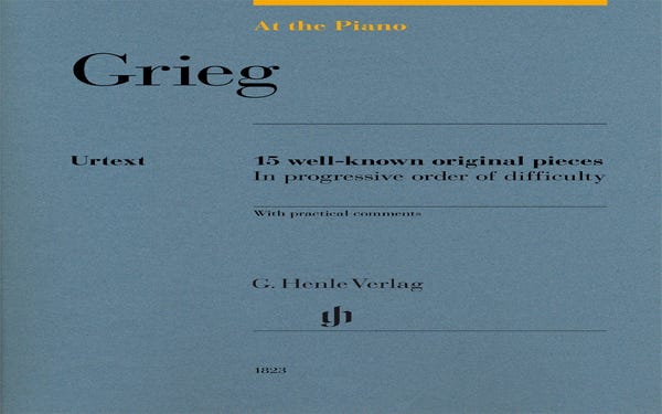 Grieg At The Piano - 15 Well-Known Original Piec