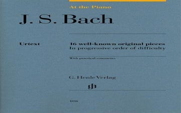 At The Piano 16 Well Know Original Pieces BACH J S/HENLE ED