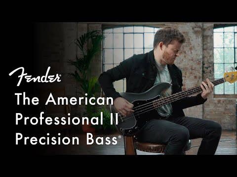 Fender American Professional II Precision Bass w/Case - Miami Blue MN