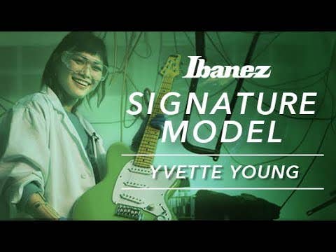 Ibanez YY10 Yvette Young Signature Guitar - Slime Green Sparkle