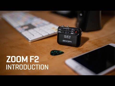 Zoom F2 Field Recorder + Lavalier Mic - Black