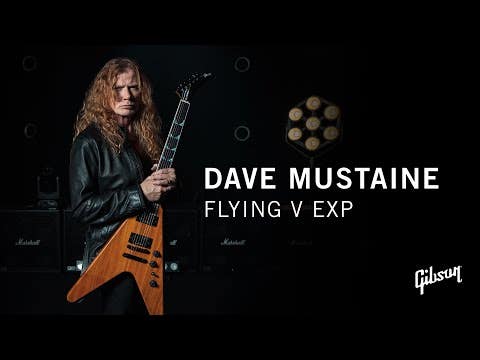 Gibson Dave Mustaine Flying V EXP - Antique Natural