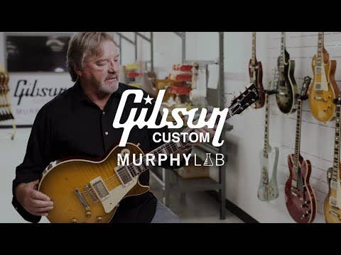 Gibson Murphy Lab 1968 Les Paul Custom w/Case - Ultra Light Aged Ebony