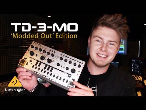 Behringer TD-3-MO-SR Modded Out Analog Bass Synth - Silver