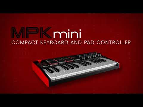 AKAI MPK Mini MK3 Portable Controller Keyboard - White