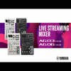 Yamaha AG03MK2 Live Streaming Mixer Bundle w/YCM01 Mic & YH-MT1 Studio Headphones - White