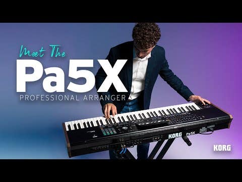 Korg PA5X-88 88-note Arranger Keyboard w/Hammer Action Keys