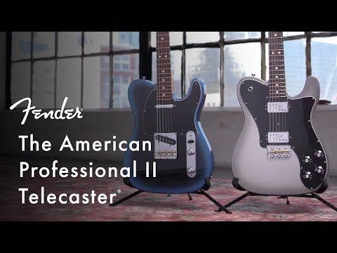 Fender American Professional II Telecaster Deluxe w/Case - Miami Blue MN