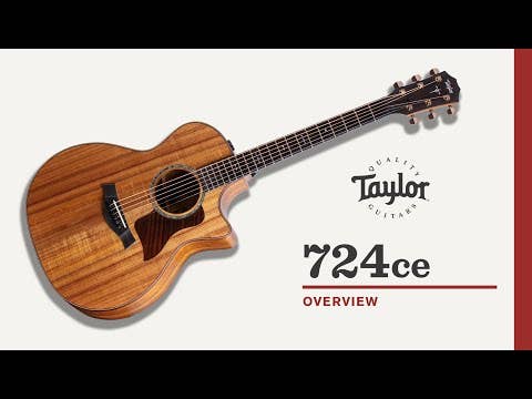 Taylor 724ce Acoustic Electric Guitar w/Case - Select Hawaiian Koa