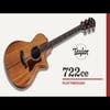 Taylor 722ce Acoustic Electric Guitar w/Case - Select Hawaiian Koa
