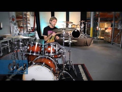 DW Design Series 5-Piece Drum Kit - Shell Pack - Silver Slate Marine