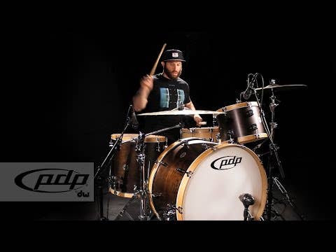 PDP Concept Classic 3-piece Drum Kit - Shell Pack - Natural Stain w/Walnut Hoops