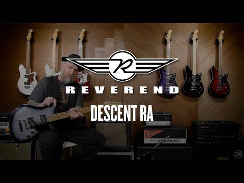 Reverend Descent RA Baritone Electric Guitar - Midnight Black