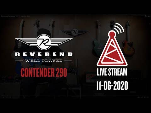 Reverend Contender 290 Electric Guitar - Midnight Black