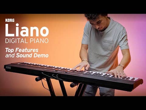 Korg LIANO Lightweight Digital Piano - Black