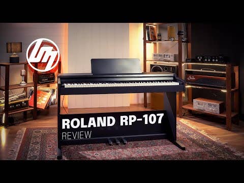 Roland RP-107BK Digital Piano w/Bench - Black