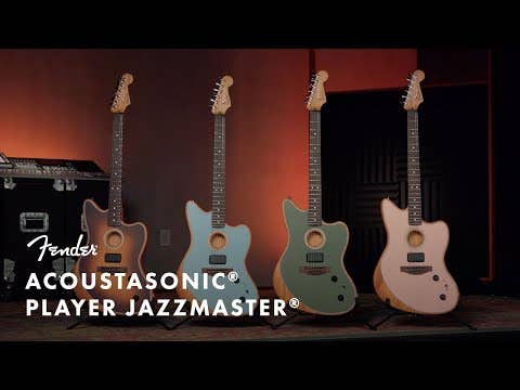 Fender Acoustasonic Player Jazzmaster w/Deluxe Gigbag - Ice Blue