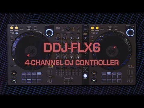 Pioneer DJ DDJ-FLX6-GT 4-Channel DJ controller for rekordbox and Serato DJ Pro - Graphite