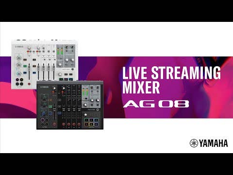 Yamaha AG08W Live Streaming Mixer - White