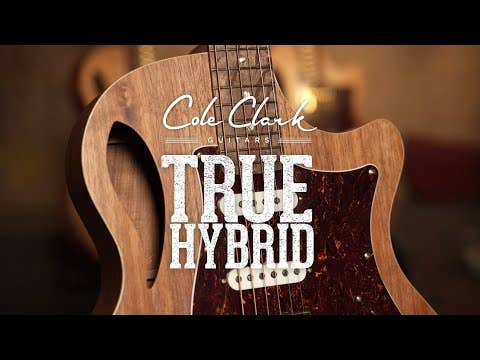 Cole Clark TL2EC-BLBL-HSS Acoustic / Electric Guitar w/HSS Pickup Configuration