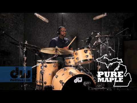 DW Collectors Series 5pc Drum Kit w/Tom Mounts - Broken Glass