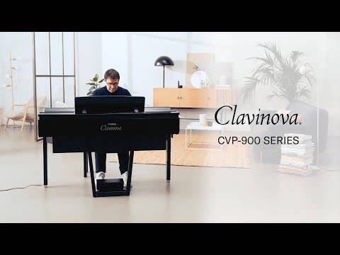 Yamaha CVP909GP Clavinova Digital Piano w/Matching Bench - Black