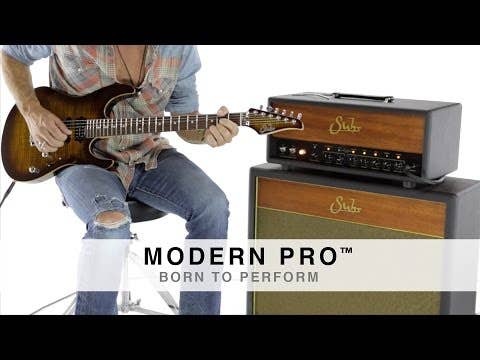 Suhr Modern Plus HSH w/Deluxe Gigbag - Trans Charcoal Burst PF