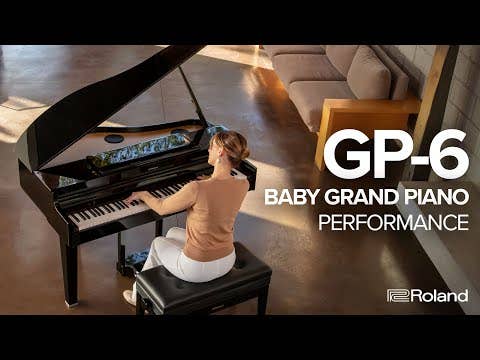Roland GP6PW Mini Digital Grand Piano w/Bench - Polished White