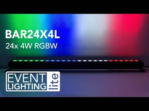 Event Lighting BAR24X4L 24x 4W RGBW LED Bar with 8 Segment Control