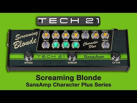 Tech 21 Character Plus Series Screaming Blonde Pedal