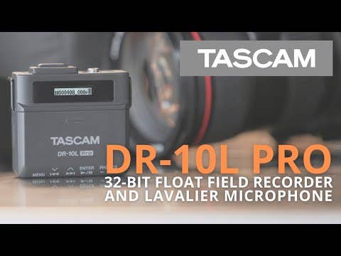 Tascam DR-10L Pro 32-Bit Float Field Recorder + Lavalier Mic