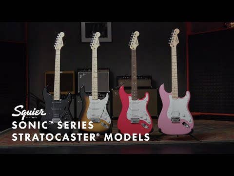 Squier Sonic Stratocaster HT - Maple Fingerboard - White Pickguard - Arctic White