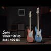 Squier Sonic Bronco Bass - Laurel Fingerboard - White Pickguard - Black