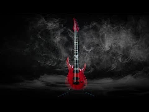 Solar A2.7TBR SK 7-String Electric Guitar - Trans Blood Red Matte