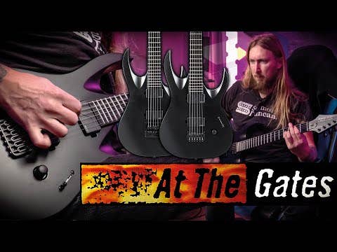 Solar A1.6ATG Baritone MkII Electric Guitar - At The Gates - Carbon Black