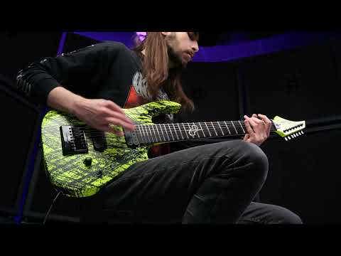 Solar A1.7LN CANIBALISMO+ 7-String Electric Guitar - Lemon Neon Matte
