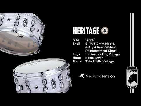 Mapex Black Panther Heritage 14x6 Snare Drum