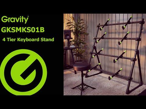 Gravity GKSMKS01B 4-Tier Keyboard Stand