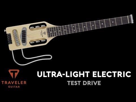 Traveler Guitar Ultra-Light Electric Guitar - Left Handed - Black