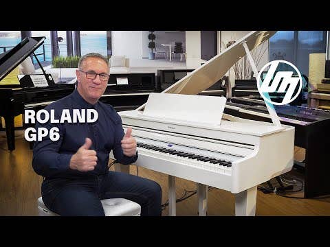 Roland GP6PW Mini Digital Grand Piano w/Bench - Polished White