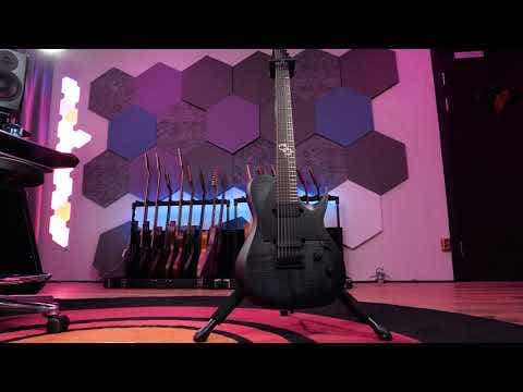 Solar T2.7FBB 7-String Electric Guitar - Flame Black Burst Matte