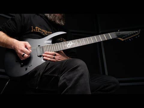Solar AB2.7C 7-String Electric Guitar - Carbon Black Matte